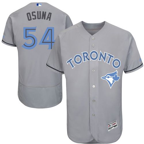 Blue Jays #54 Roberto Osuna Grey Flexbase Authentic Collection Father's Day Stitched MLB Jersey - Click Image to Close